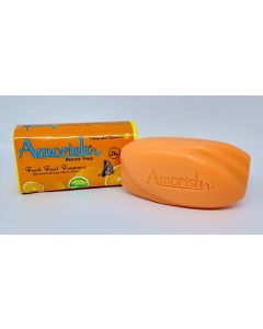 Amorish Fresh Flower Soap - Vitamin C (Lemon) 150 gr ( 48 Pcs/Ctn ) (Banded 4)